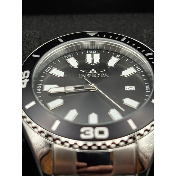 Invicta Pro Diver 46316 Mens 43mm Black Dial Stainless Steel Quartz 50m NIBWT - Picture 6 of 17